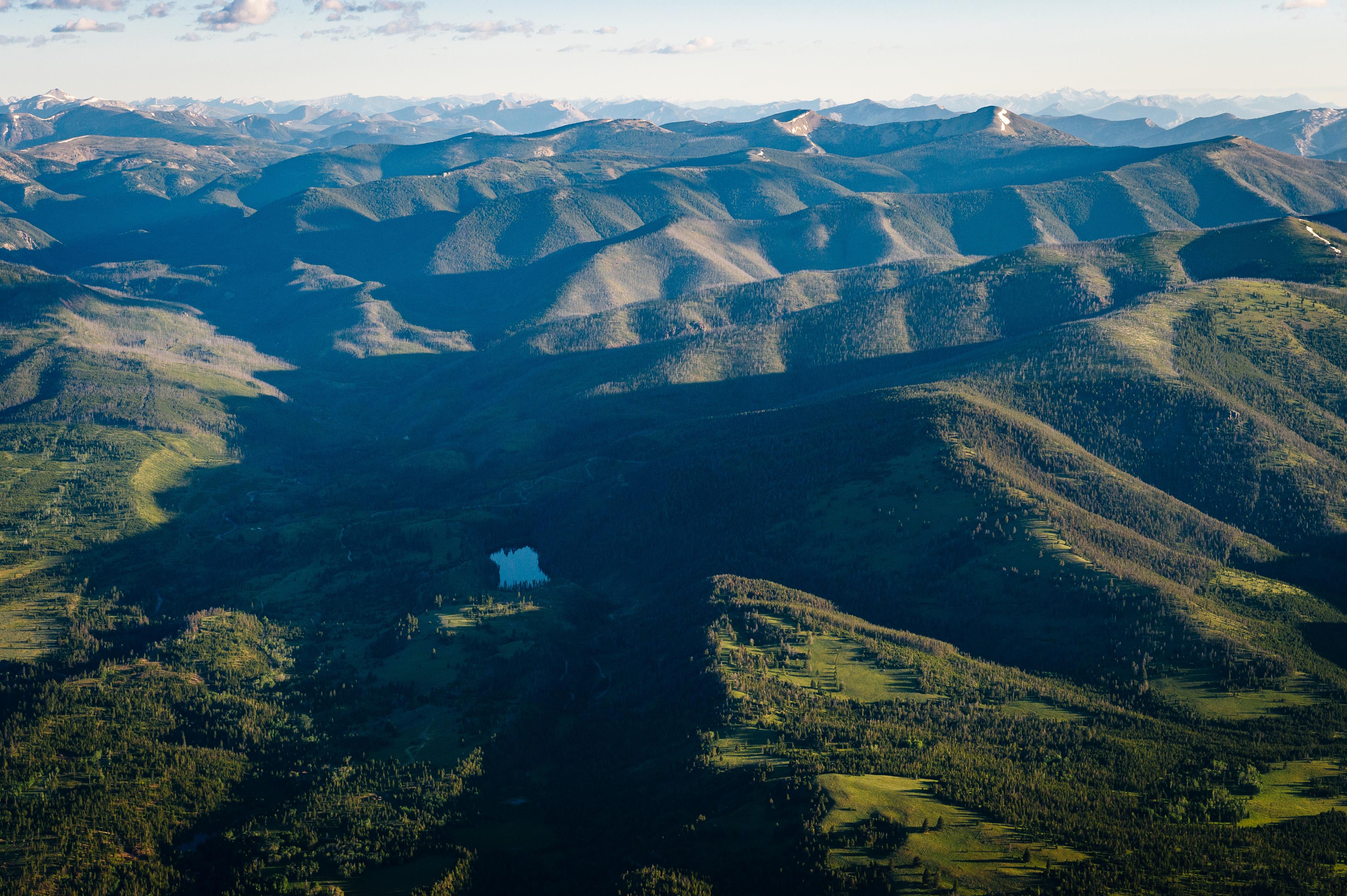 A sweeping mountain landscape in western Montana