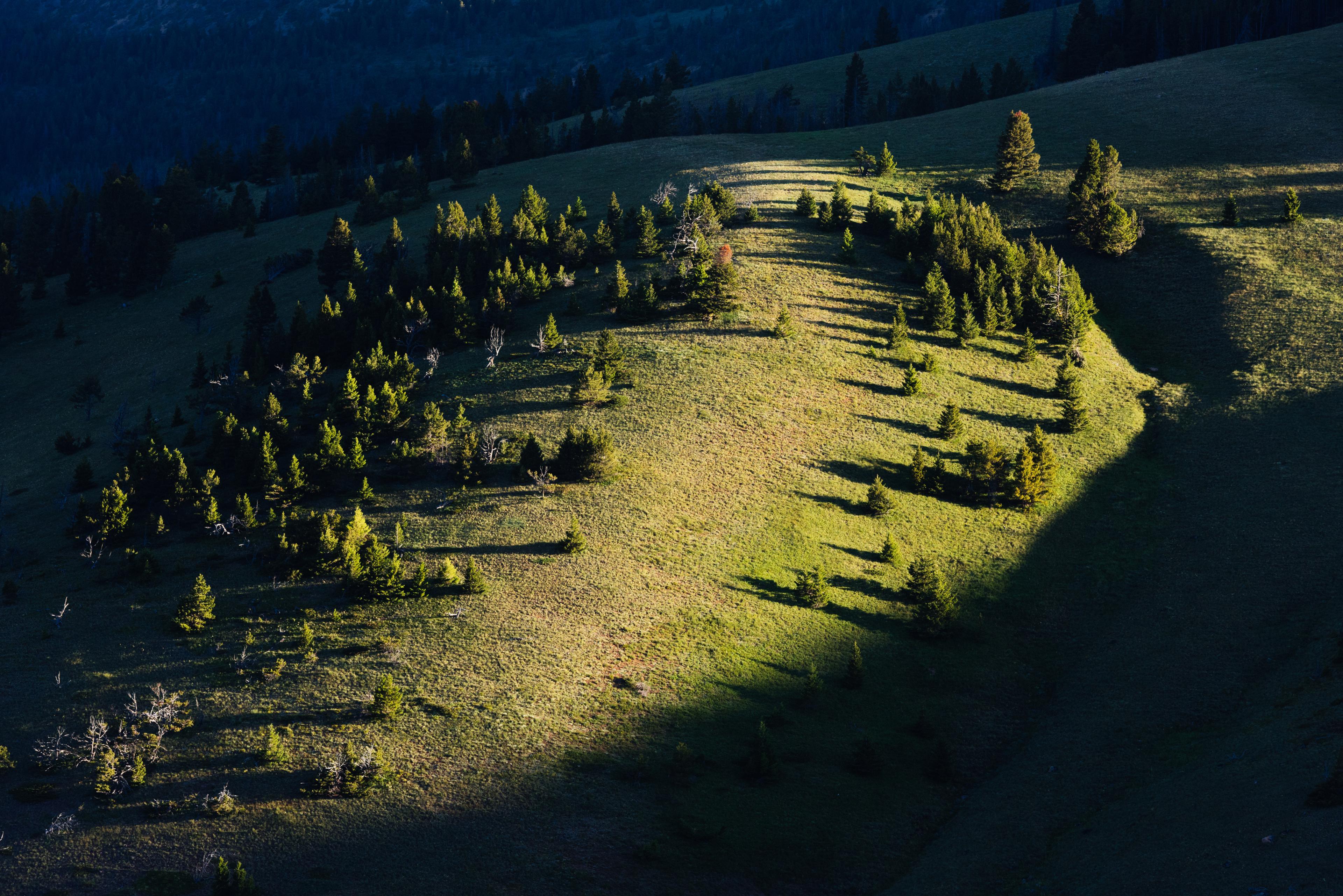 An aerial view of the Upper Blackfoot landscape and surrounding mountains